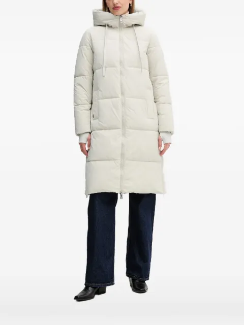 Mos Mosh hooded quilted coat Grey 170810