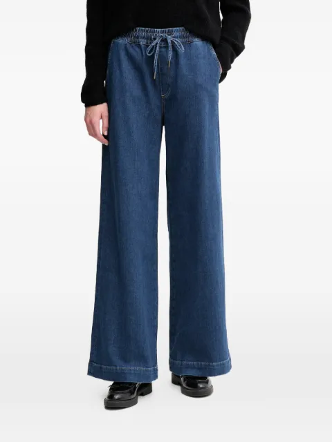 Mos Mosh Vasco drawstring wide jeans Blue 172550