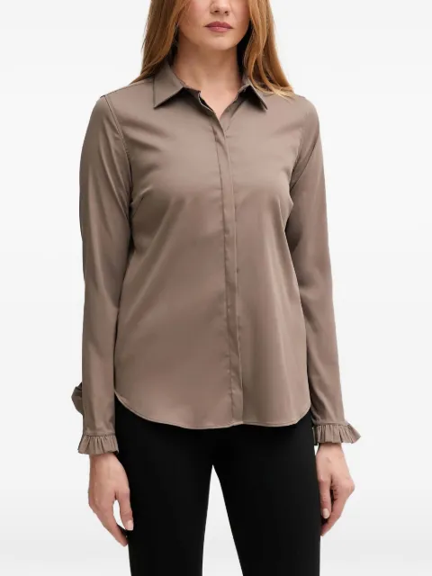Mos Mosh Mattie ruffled-cuffs shirt Brown 144070