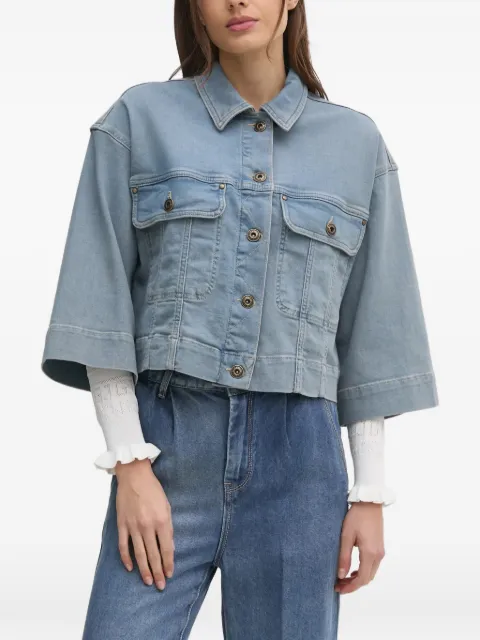 Mos Mosh flap-pocket jacket Blue 168990