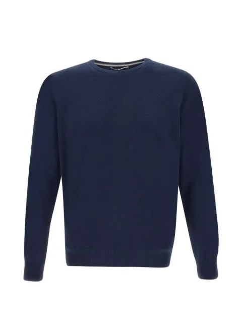 Kangra long-sleeved ribbed sweater Blue 900301038