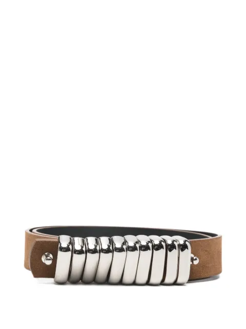 Federica Tosi Bold leather belt Brown FTE26CT04