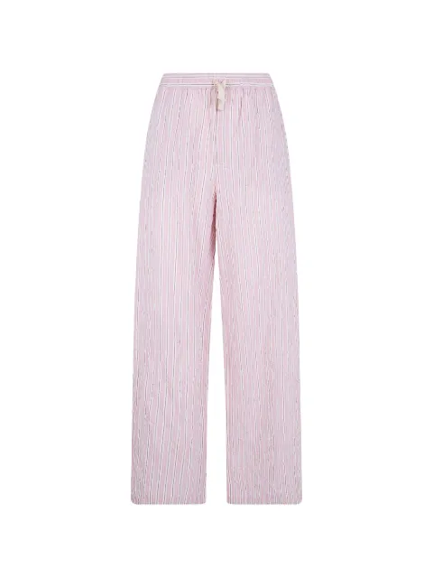 Nuur striped-pattern trousers Pink 261MYA62062