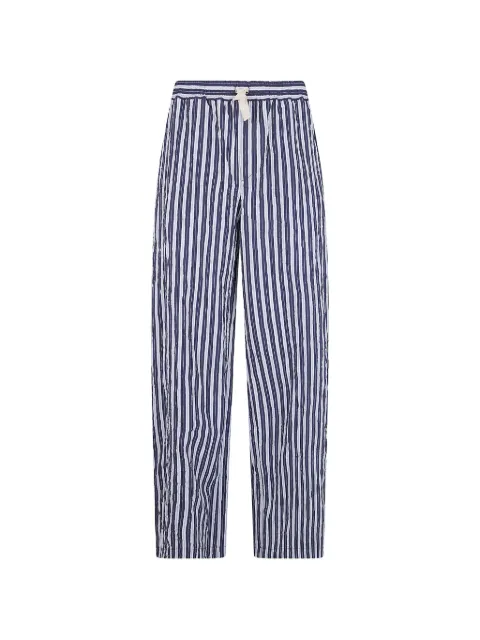 Nuur striped-pattern trousers Blue 261MYA62062