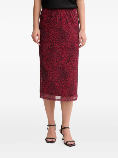 Marc Aurel patterned midi skirt Red 2327700173891