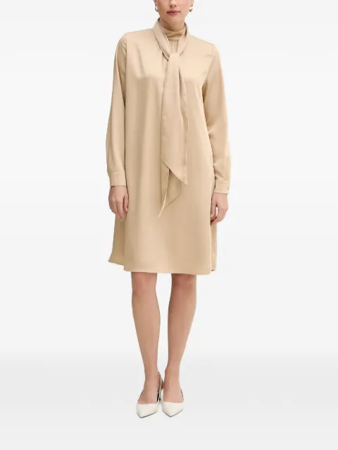 Marc Aurel tie neck dress Neutrals 6584201093474