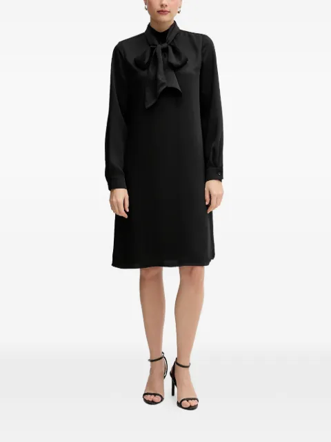 Marc Aurel bow midi dress Black 6584201093474