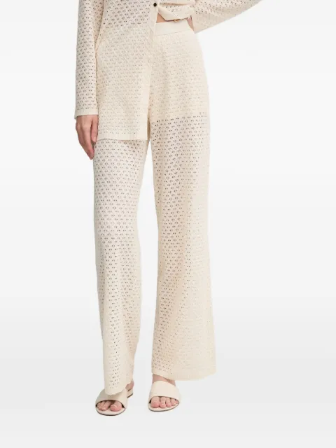 Marc Aurel openwork-design trousers Neutrals 1750701193428