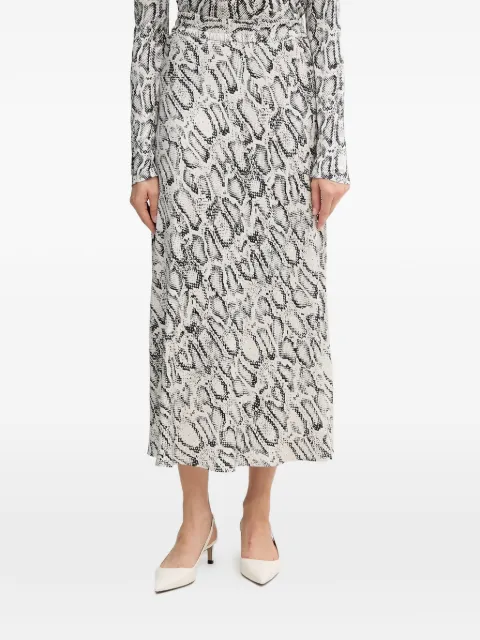 Marc Aurel printed midi skirt White 2310100293494