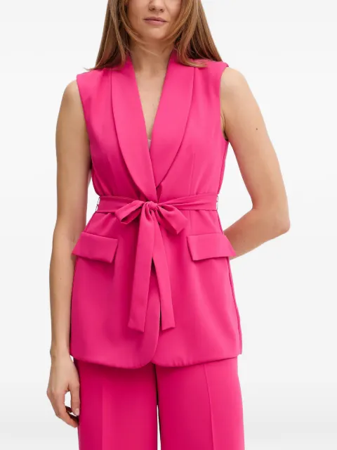 Joseph Ribkoff shawl-collar belted vest Pink 252709