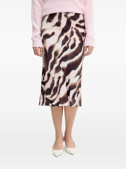 Marc Aurel animal-print mid skirt Pink 2332100024817