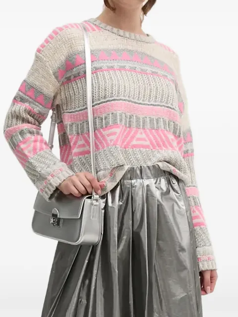 OUI geometric-pattern sweater Neutrals 89590