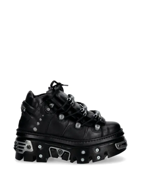 NEW ROCK M-WALL106-S10 metal detail boots Black MWALL106S1042