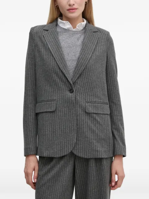 OUI pinstripe flap-pocket blazer Grey 89517