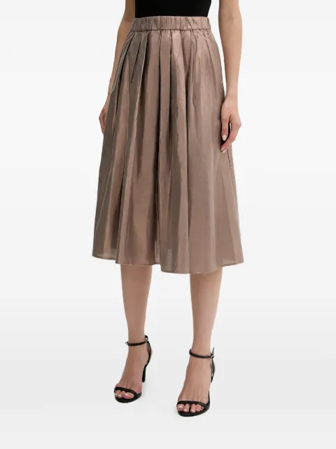 OUI pleated midi skirt Brown 95400
