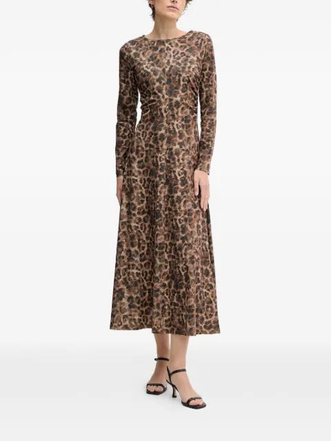 OUI animal-print midi dress Brown 88650