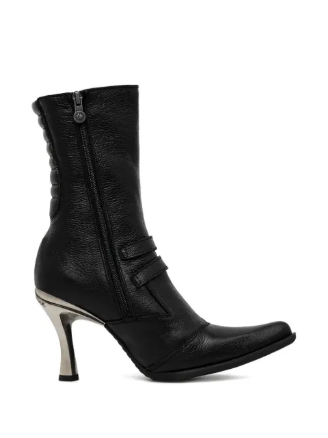 NEW ROCK buckle-detail boots Black M9037C2