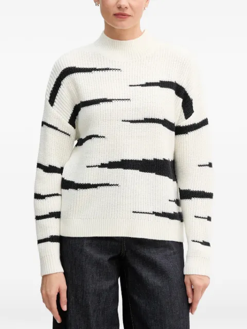 Marc Aurel high-neck sweater White 8044800082090