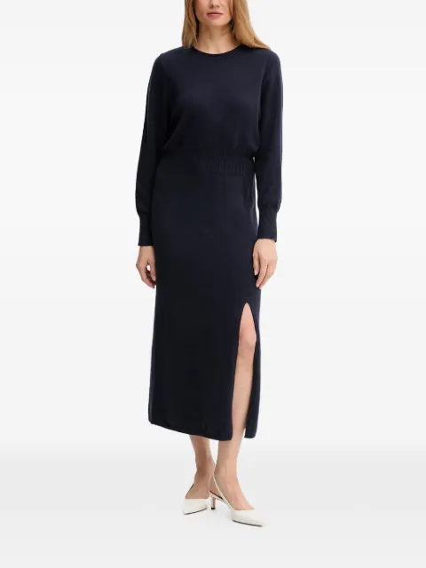 OUI side-slit midi dress Blue 94484