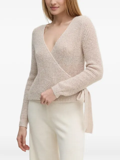 OUI wrap tie cardigan Neutrals 91106