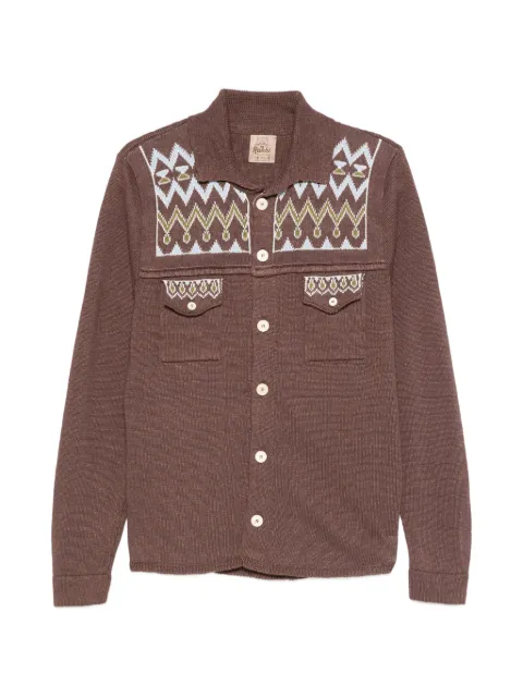 RAKKI Coleman embroidered cardigan Brown COLEMAN