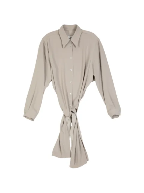 MM6 Maison Margiela knot detail shirt Neutrals S52DT0049S43455