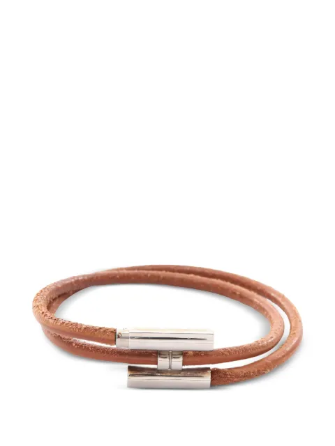 Hermès Pre-Owned Tourni Tresse bracelet Brown 1038680