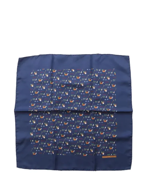 Hermès Pre-Owned 2010s blue scarf Blue 1042757
