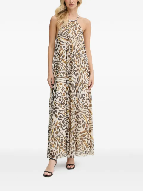 Marc Aurel animal-print maxi dress Neutrals 6549702073854