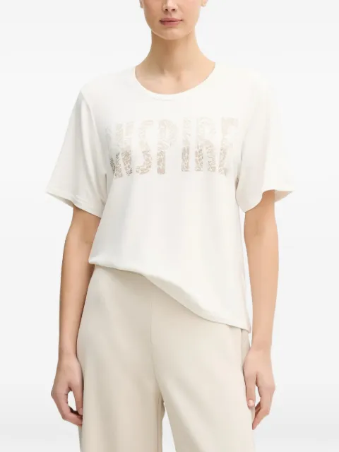Joseph Ribkoff embellished-graphic T-shirt White 261967