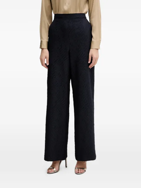 Joseph Ribkoff textured wide-leg trousers Blue 261056