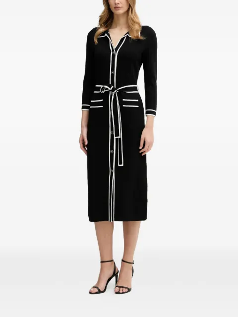 Joseph Ribkoff buttoned belted midi dress Black 261944