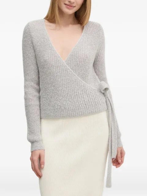 OUI tie waist knitwear Grey 91106