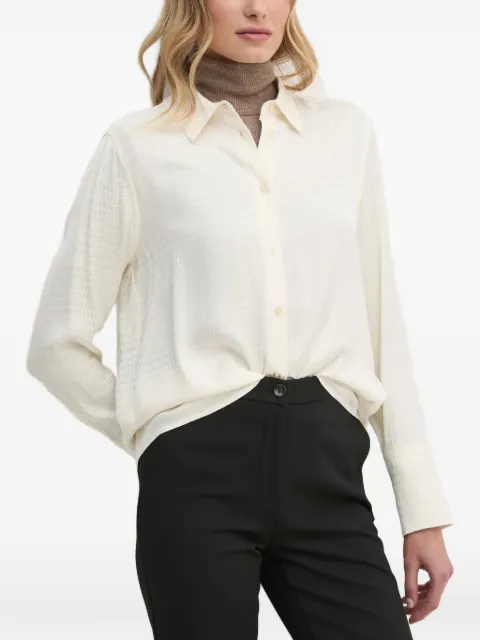 OUI buttoned patterned shirt White 89890