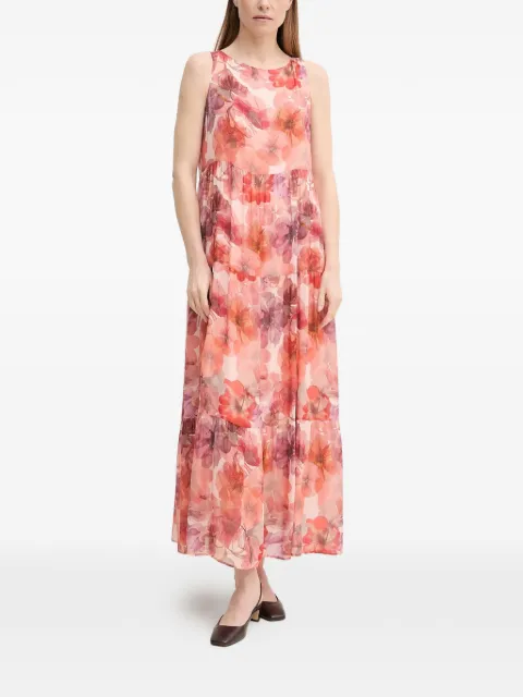 Marc Aurel floral tiered maxi dress Pink 6530101024784