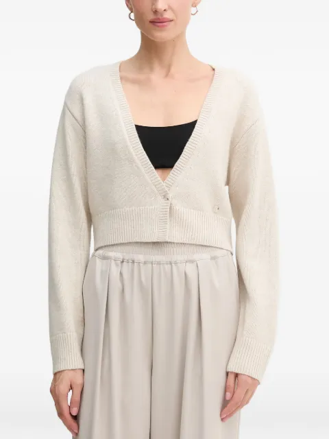 OUI V-neck button cardigan Neutrals 85772