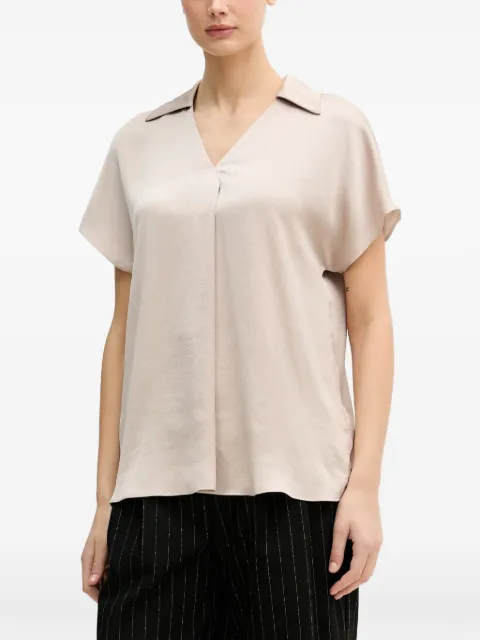 Joseph Ribkoff collared V-neck top Neutrals 261191
