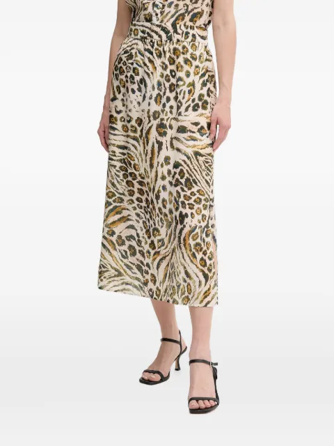 Marc Aurel animal-print midi skirt Neutrals 2286102193436