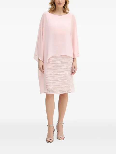 Joseph Ribkoff rhinestone-detail pleated midi dress Pink 261707