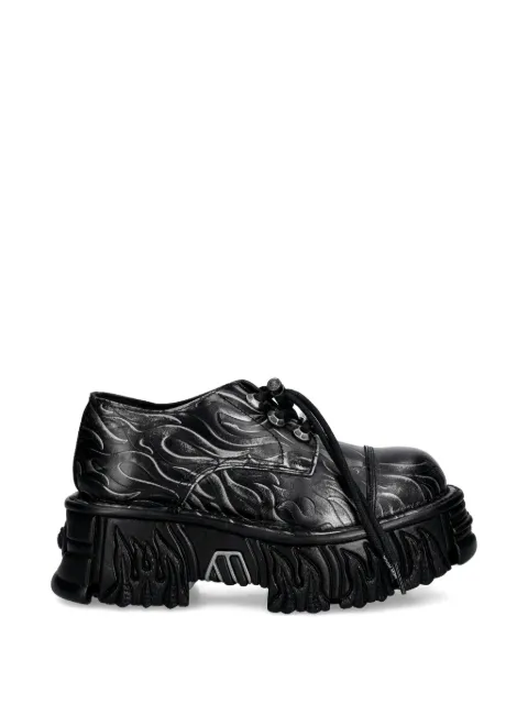 NEW ROCK flame-print trainers Black MMILI253CCT