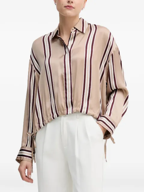 Marc Aurel striped button-up shirt Neutrals 6203100193488