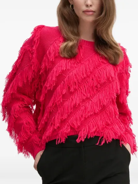 OUI fringed sweater Red 89583