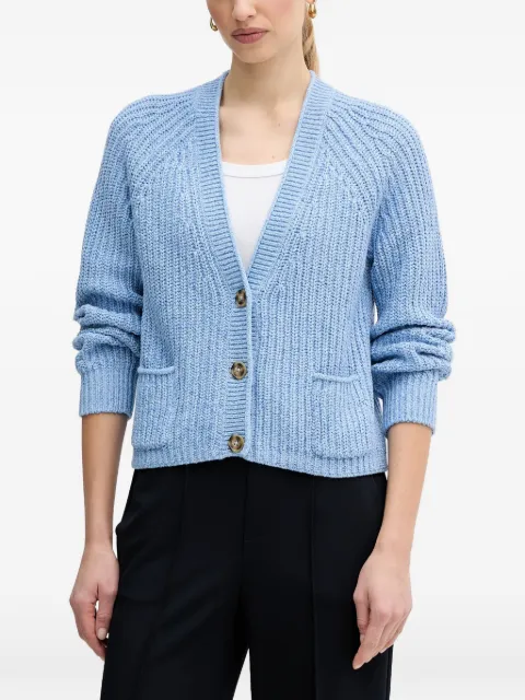 OUI button pocket cardigan Blue 88120