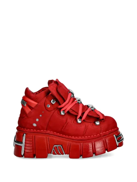 NEW ROCK lace-up hardware sneakers Red M106C141