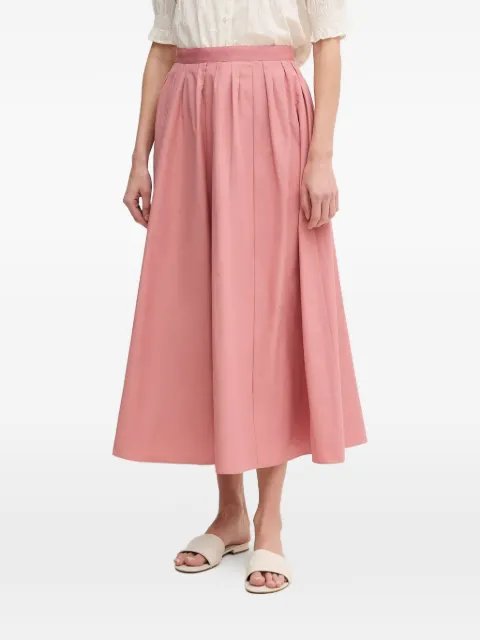 OUI pleated A-line midi skirt Pink 91825
