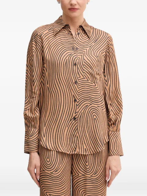 Marc Aurel chest-pocket shirt Brown 6258100224812