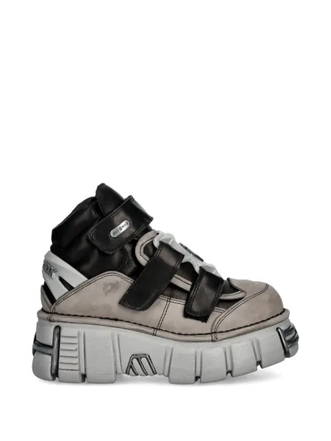 NEW ROCK Alaska Perla, Itali Negro, Tower platform sneakers Neutrals M285S30