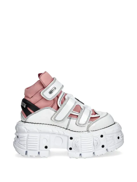 NEW ROCK M-TANK008-C6 platform strap boots White MTANK008C637