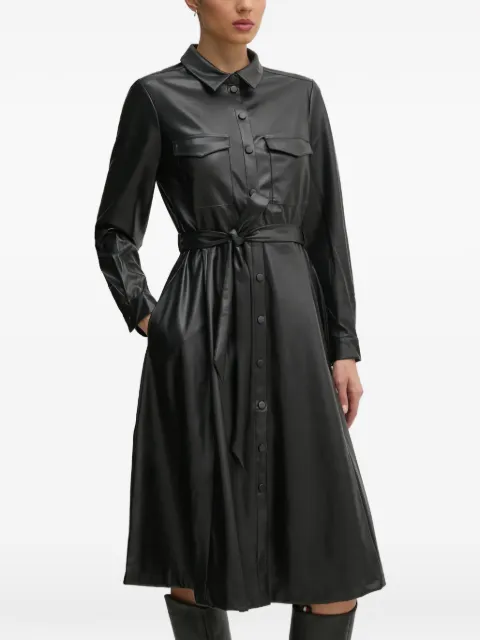 OUI belted midi dress Black 90635