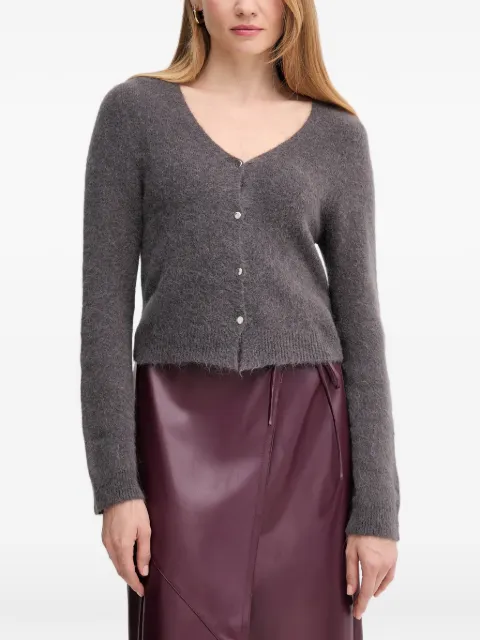 OUI V-neck button cardigan Grey 94143
